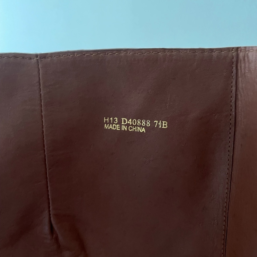 Cole Haan Russell Sequoia Brown Leather Designer Tall Knee High Riding Boots 7.5 - Picture 7 of 10
